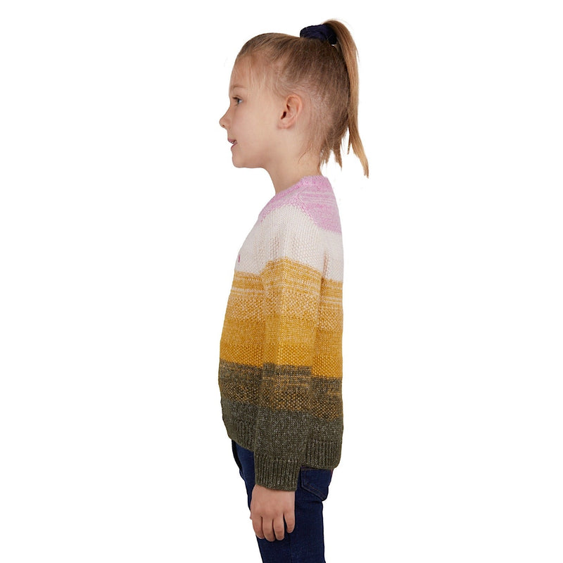 Thomas Cook Girls Michelle Stripe Knit Jumper Rose