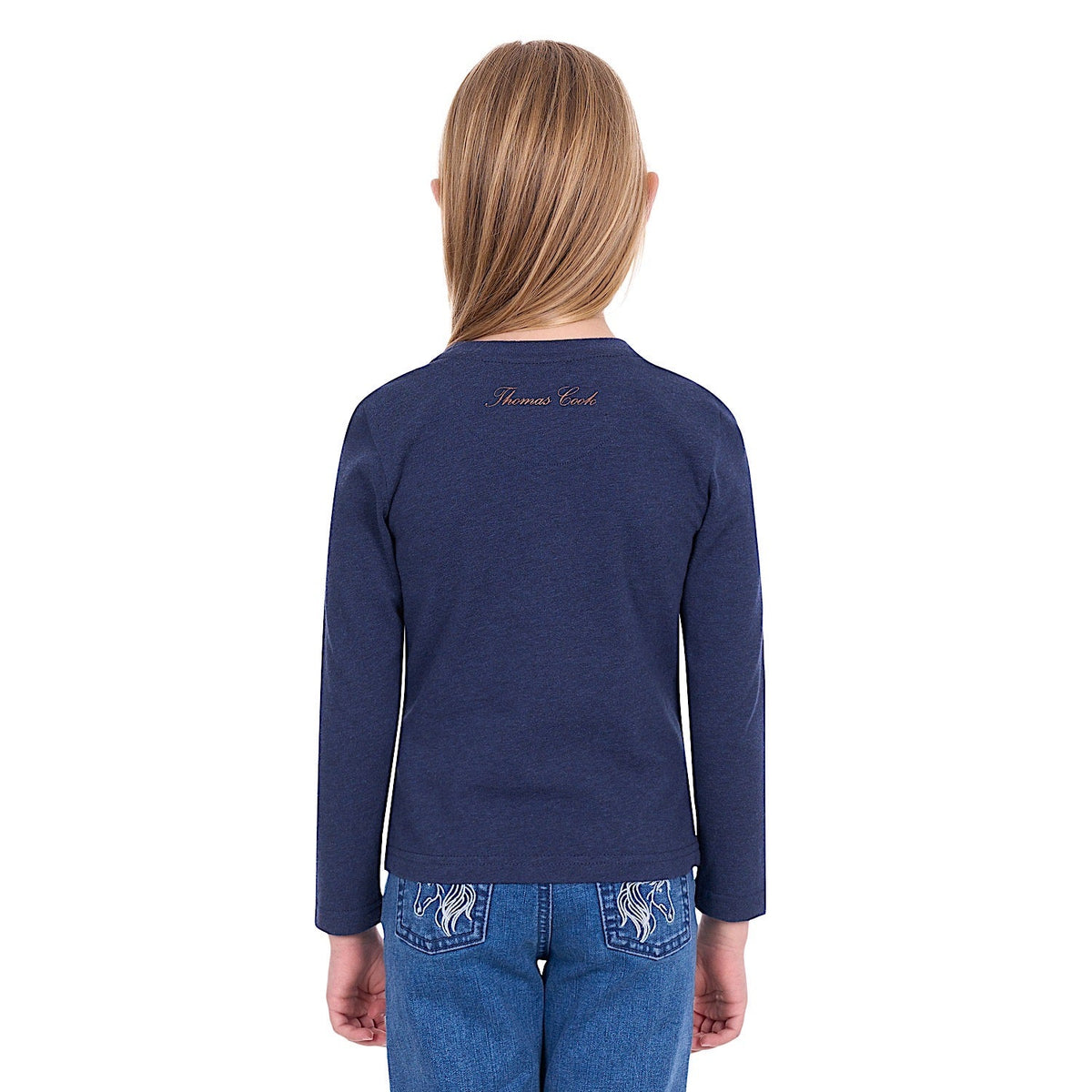 Thomas Cook Girl’s Sasha Long Sleeve Tee - Navy Marle