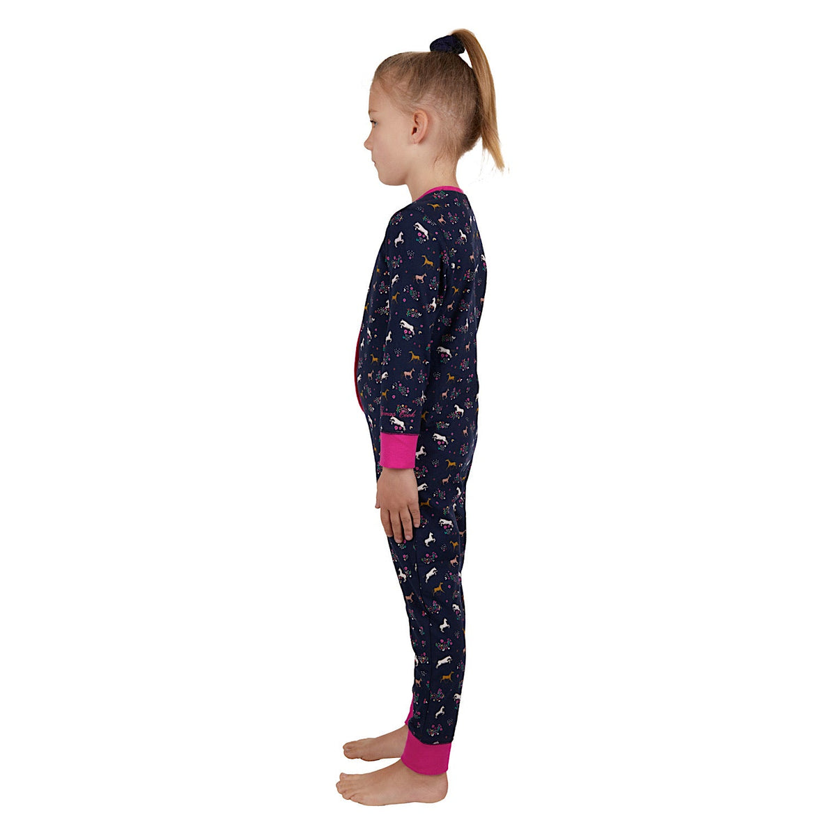 Thomas Cook Girls Shine Glow-In-The-Dark Onesie Navy/Berry