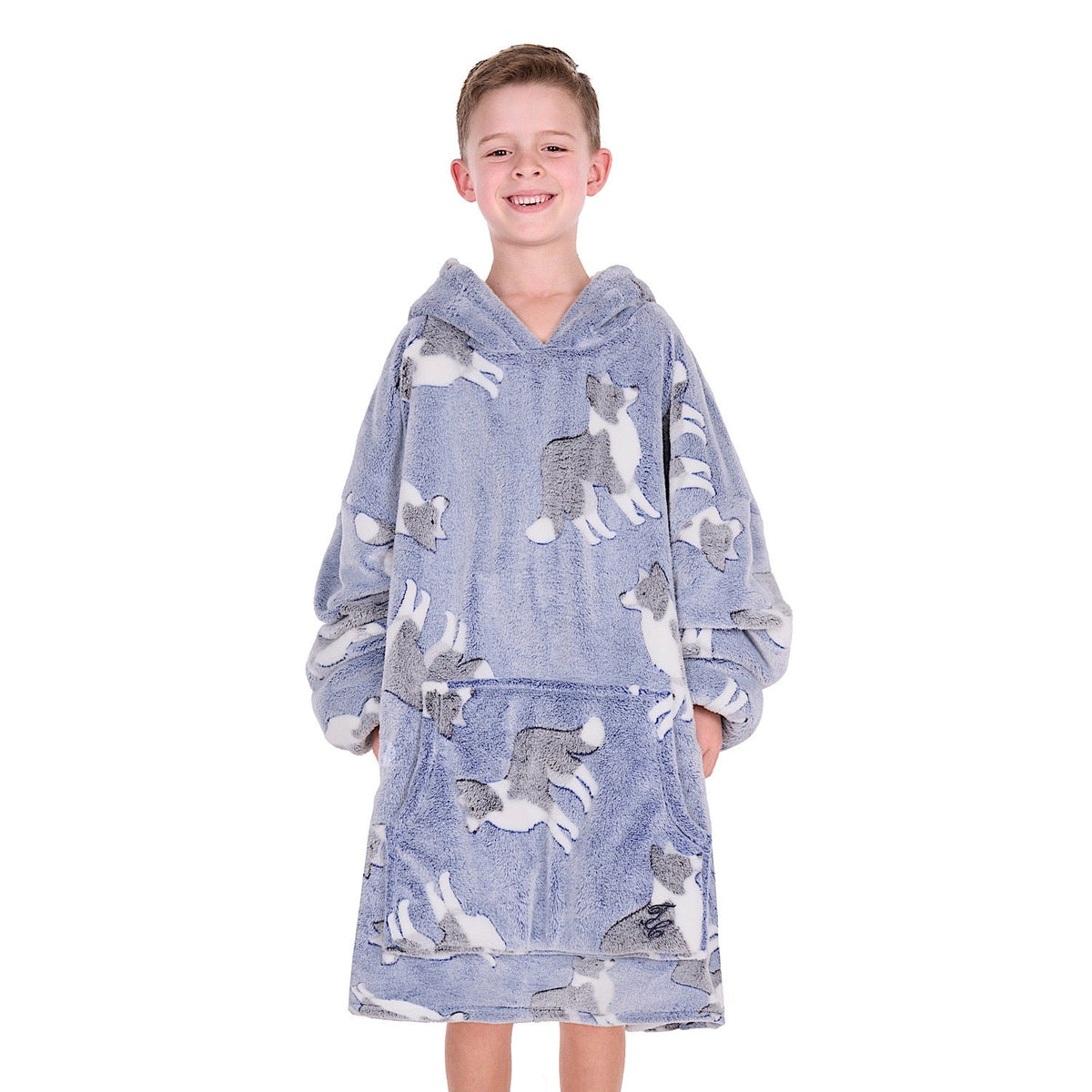 Thomas Cook Kid’s Dog Snuggle Hoodie - Blue