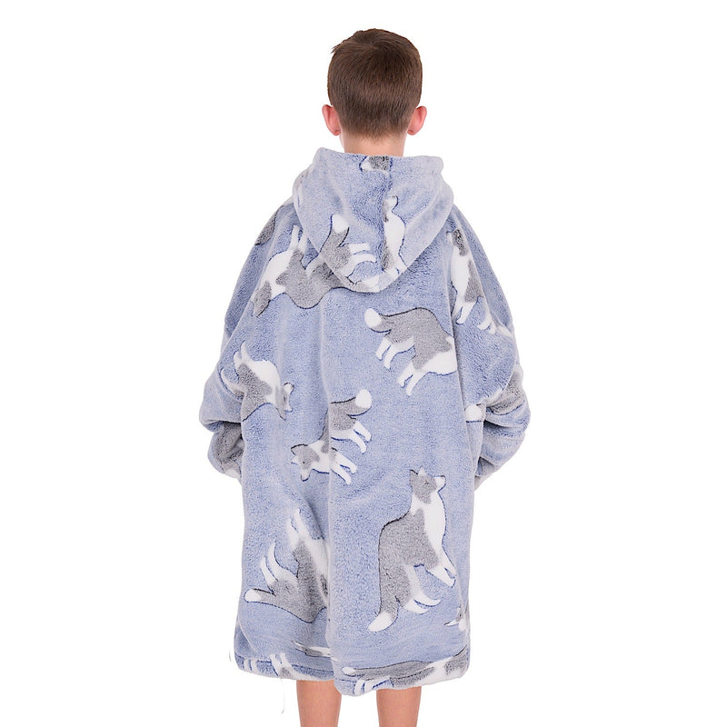 Thomas Cook Kid’s Dog Snuggle Hoodie - Blue