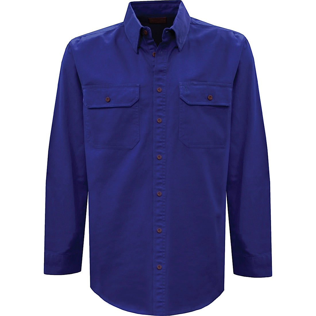 Thomas Cook Light Drill L/S 2 Pocket Shirt Cobalt