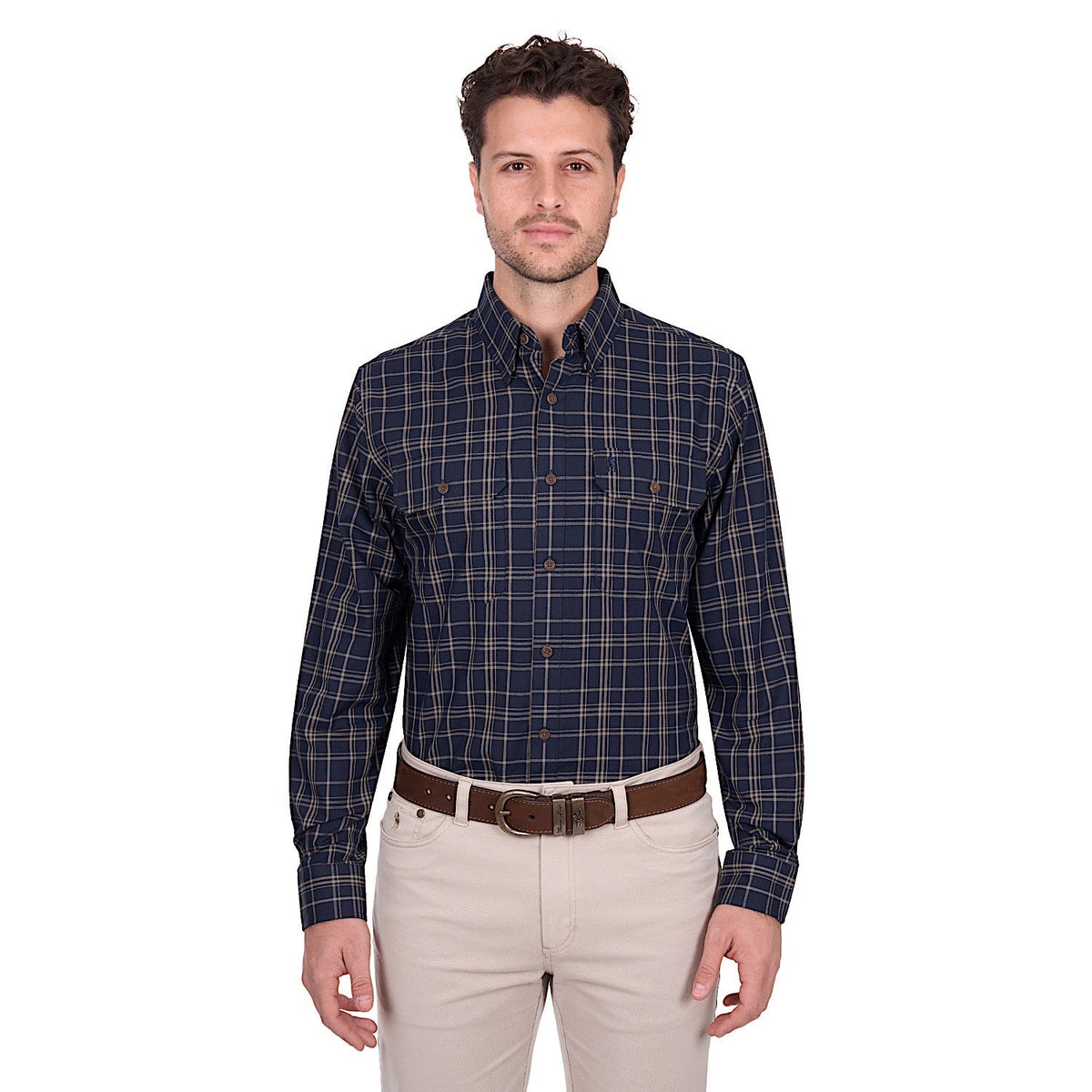 Thomas Cook Men’s Adam Shirt - Navy / Tan