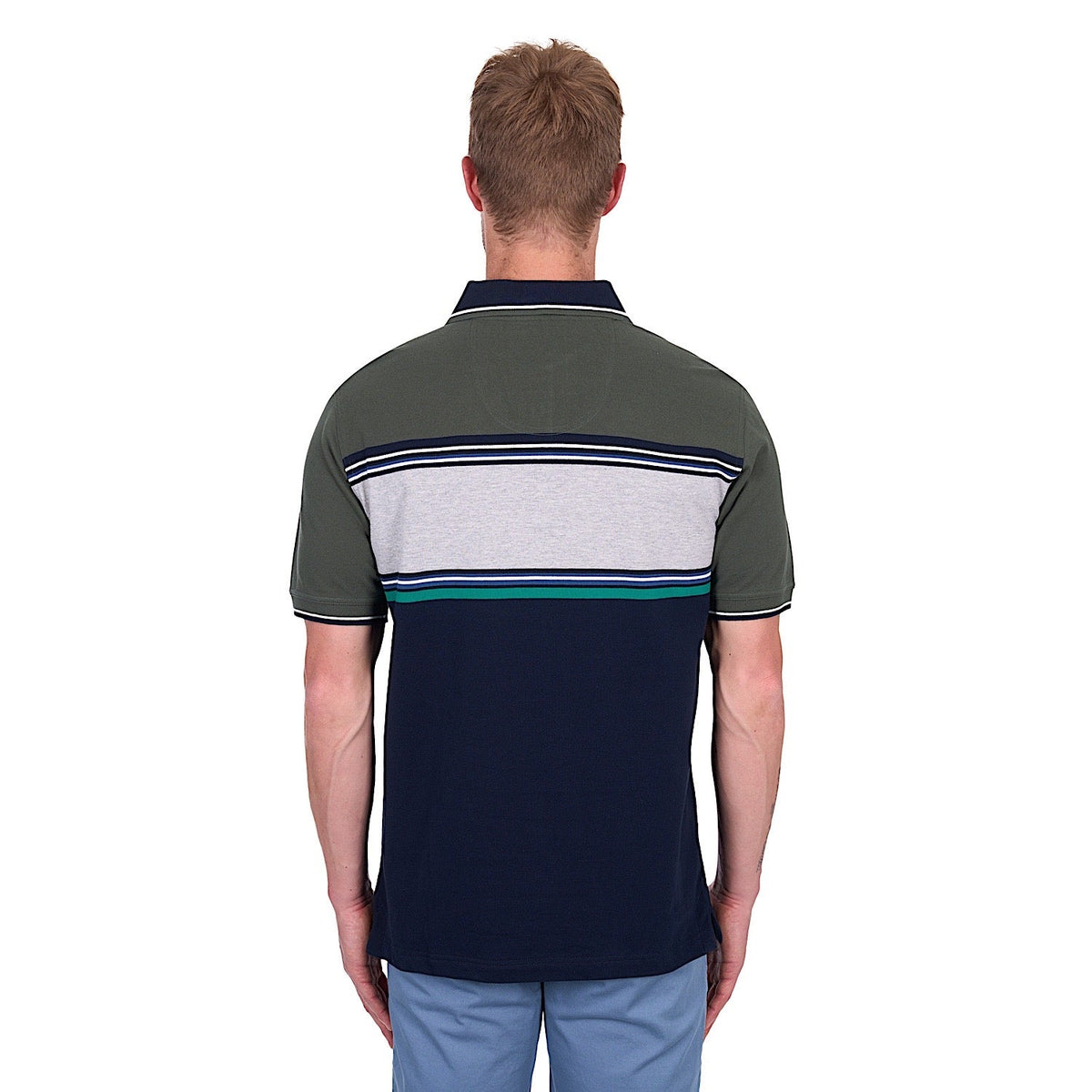 Thomas Cook Men’s Andy Tailored Polo - Navy/Green