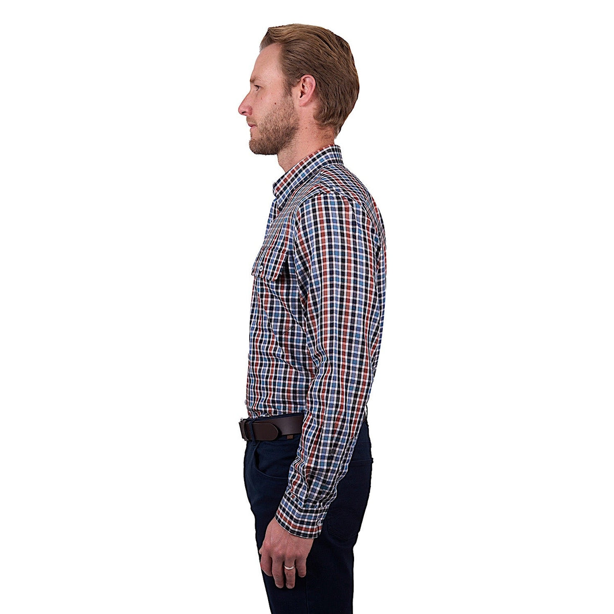 Thomas Cook Men’s Ben Check Shirt - Navy/Tan