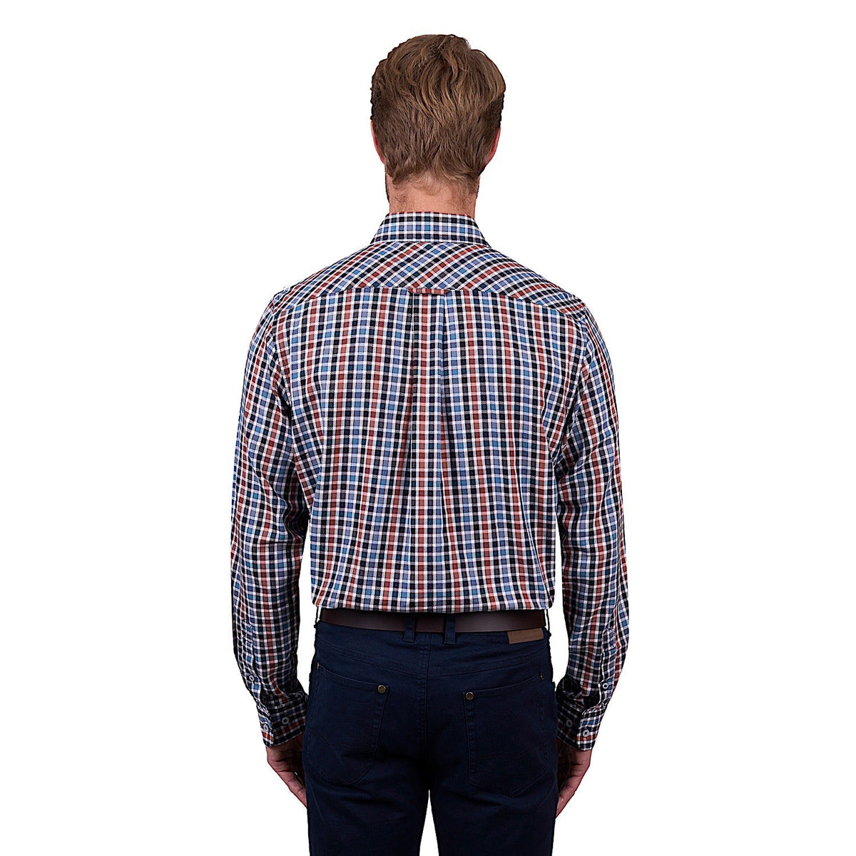 Thomas Cook Men’s Ben Check Shirt - Navy/Tan