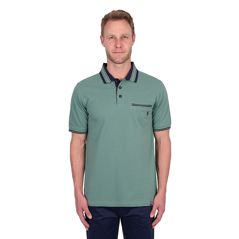 Thomas Cook Men’s Ben Tailored Polo - Sage
