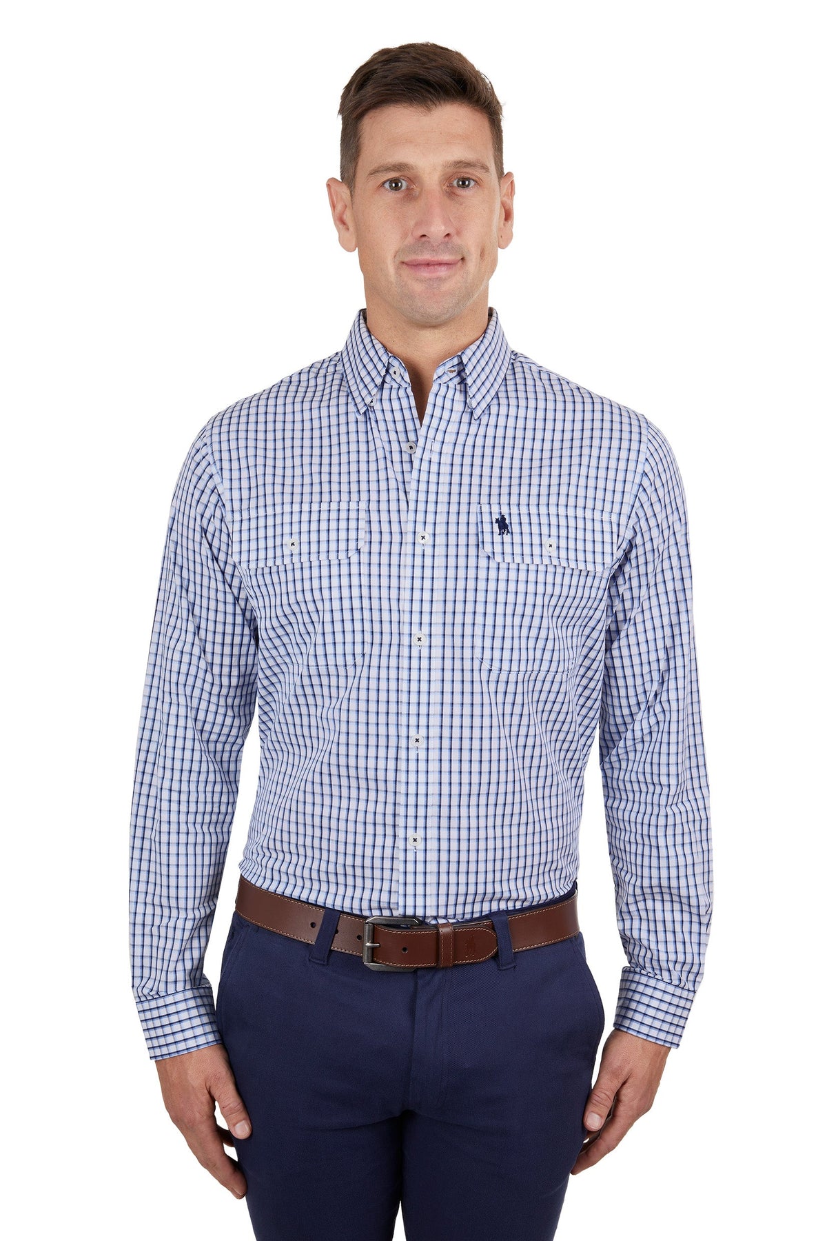 Thomas Cook Men’s Bert 2 Pocket Shirt Navy/Blue