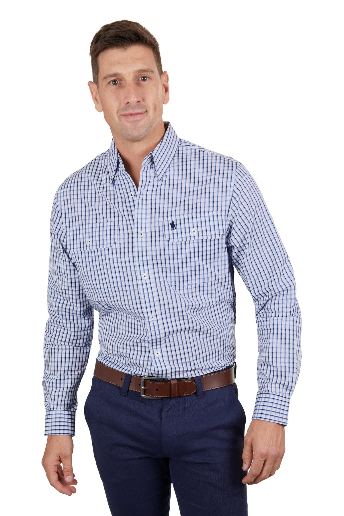 Thomas Cook Men’s Bert 2 Pocket Shirt Navy/Blue