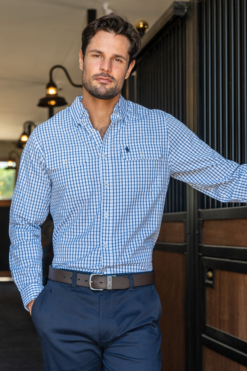 Thomas Cook Men’s Bert 2 Pocket Shirt Navy/Blue