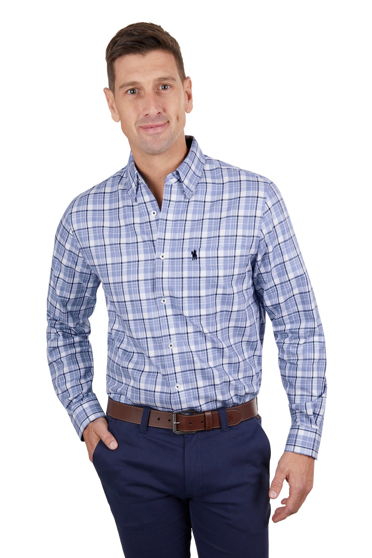 Thomas Cook Men’s Boyd 1 Pocket Shirt Navy/Blue