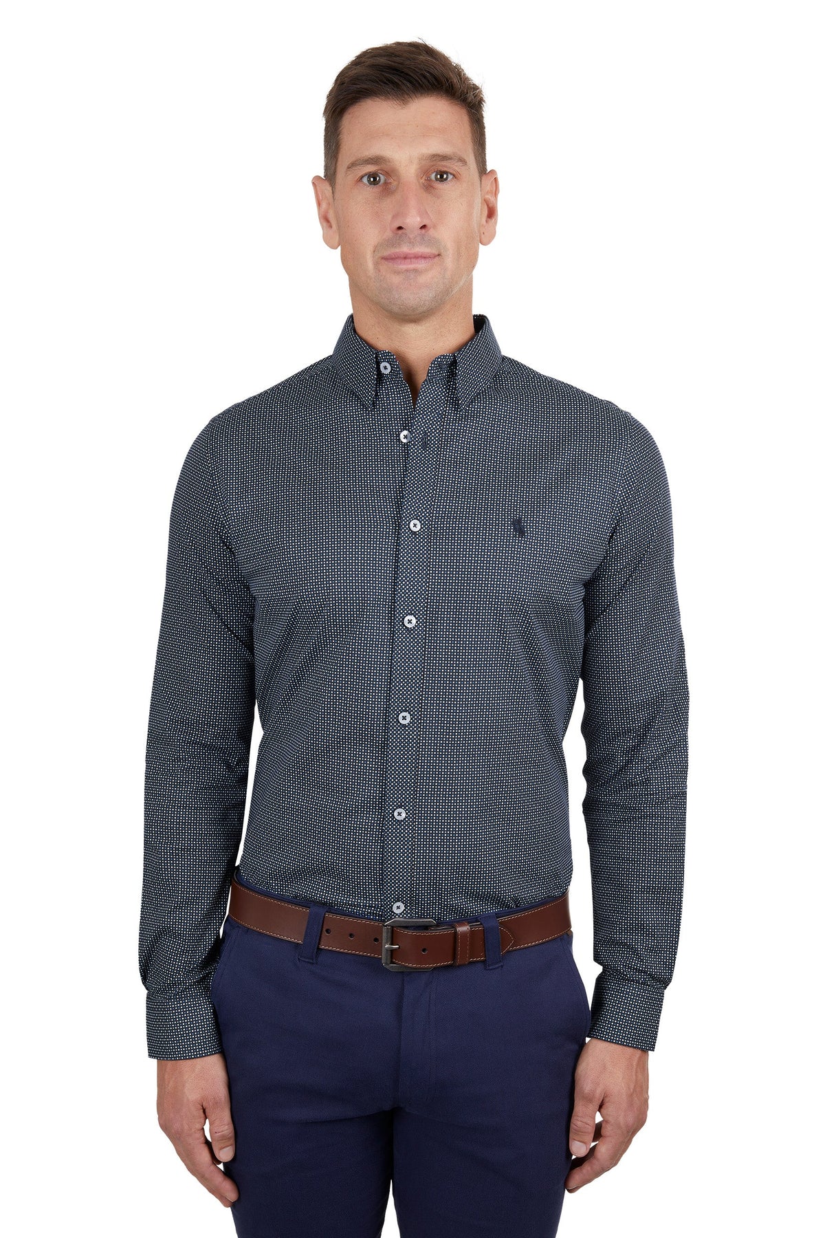 Thomas Cook Men’s Cade Tailored Shirt Navy/Blue