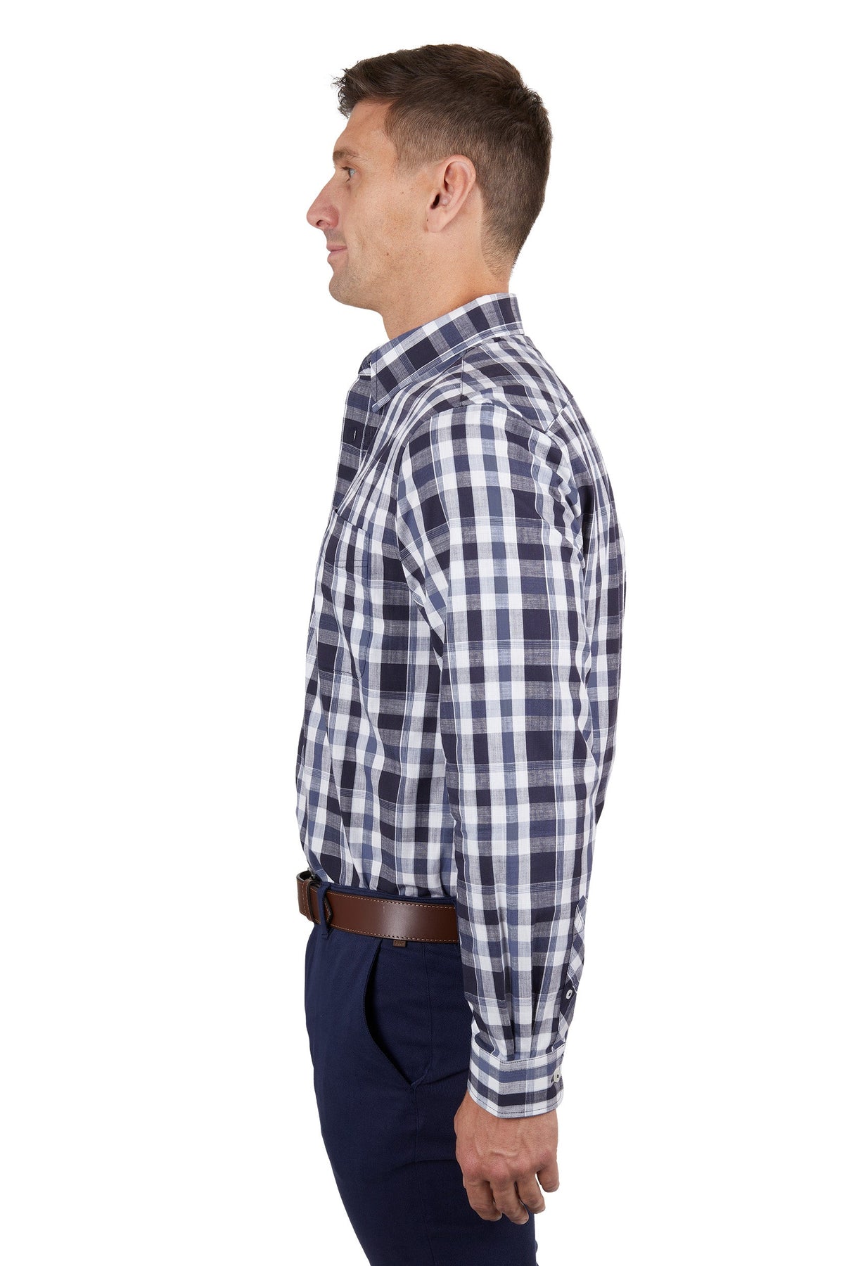 Thomas Cook Men’s Cain 1 Pocket Shirt Dark Navy/White