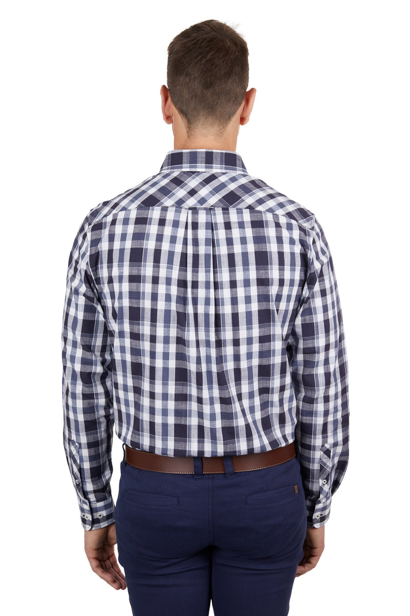 Thomas Cook Men’s Cain 1 Pocket Shirt Dark Navy/White