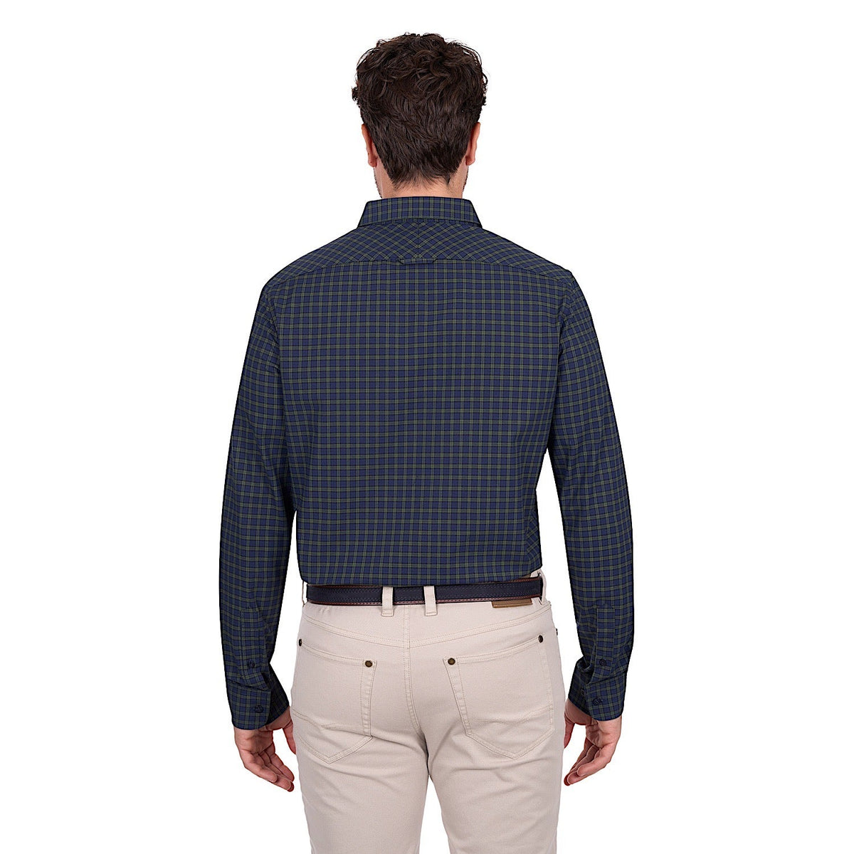 Thomas Cook Men’s Charles Tailored Shirt - Navy / Green