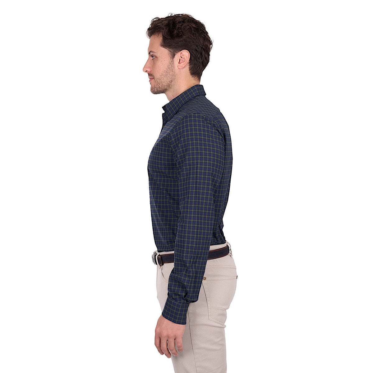 Thomas Cook Men’s Charles Tailored Shirt - Navy / Green
