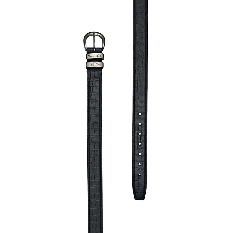 Thomas Cook Men’s Croc Twin Keeper Belt - Black