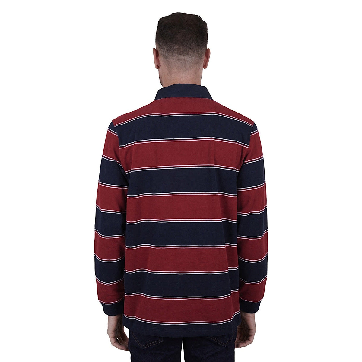 Thomas Cook Men’s Dunkeld Stripe Rugby Navy/Red