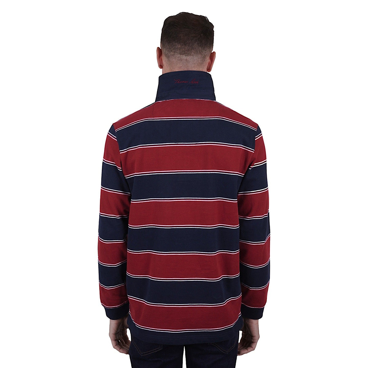 Thomas Cook Men’s Dunkeld Stripe Rugby Navy/Red