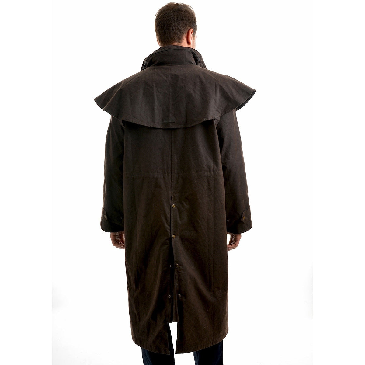 Thomas Cook Men’s High Country Professional Oilskin Long Coat - Rustic Mulch