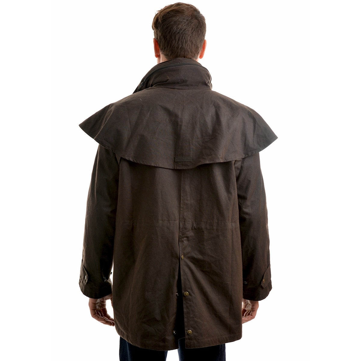 Thomas Cook Men’s High Country Professional Oilskin Short Coat - Rustic Mulch