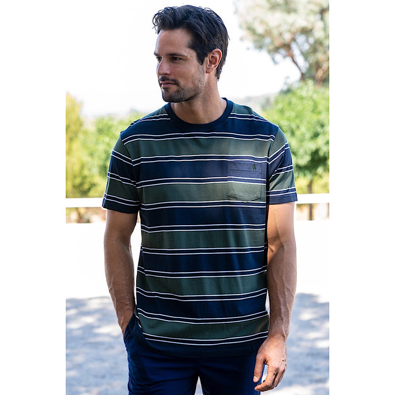 Thomas Cook Men’s Jason 1 Pocket Short Sleeve Tee Navy/Dark Green