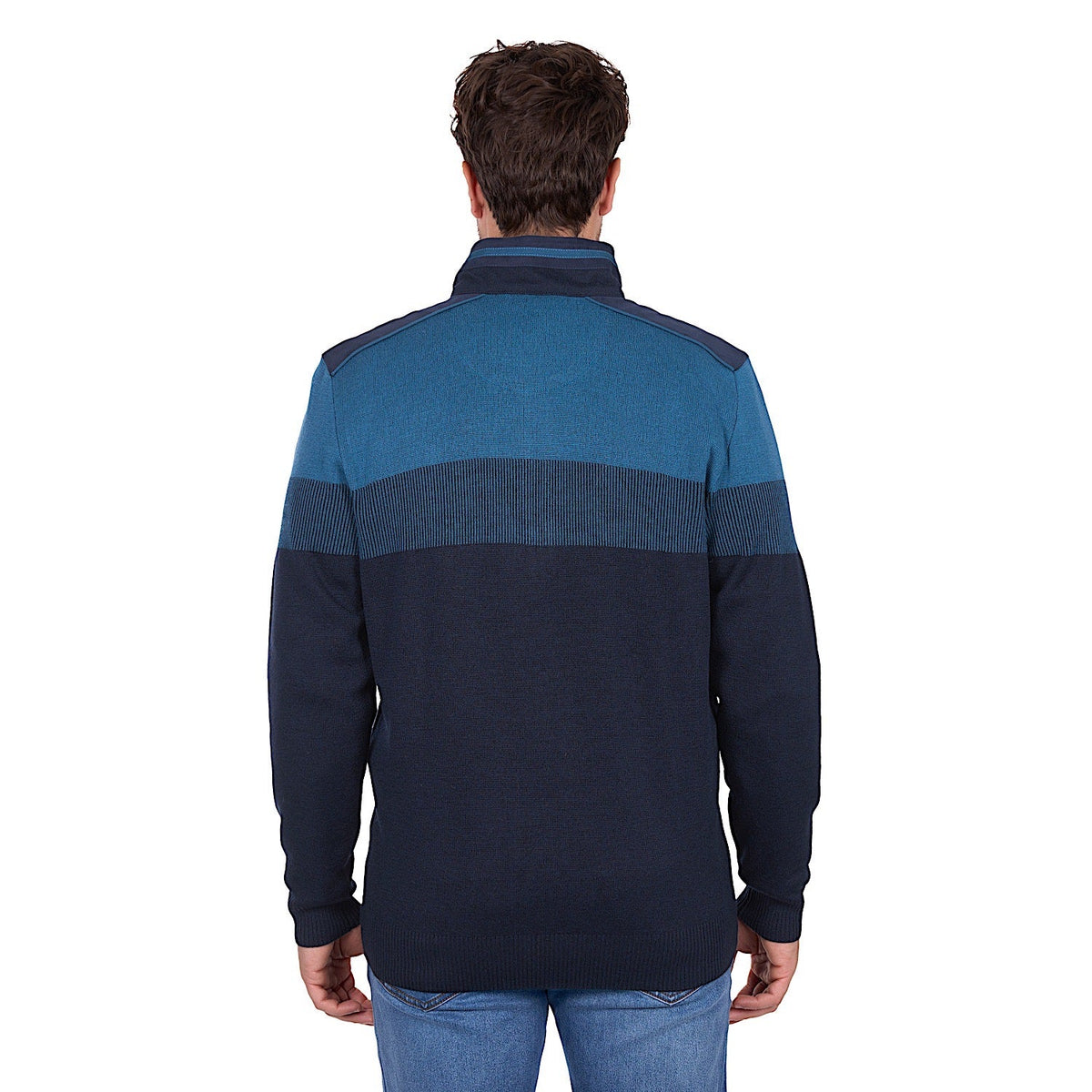 Thomas Cook Men’s Jerry 1/4 Zip Jumper - Navy / Petrol