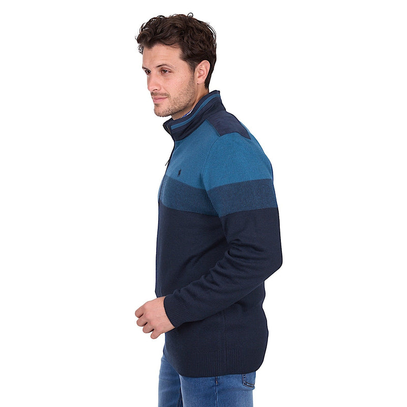 Thomas Cook Men’s Jerry 1/4 Zip Jumper - Navy / Petrol
