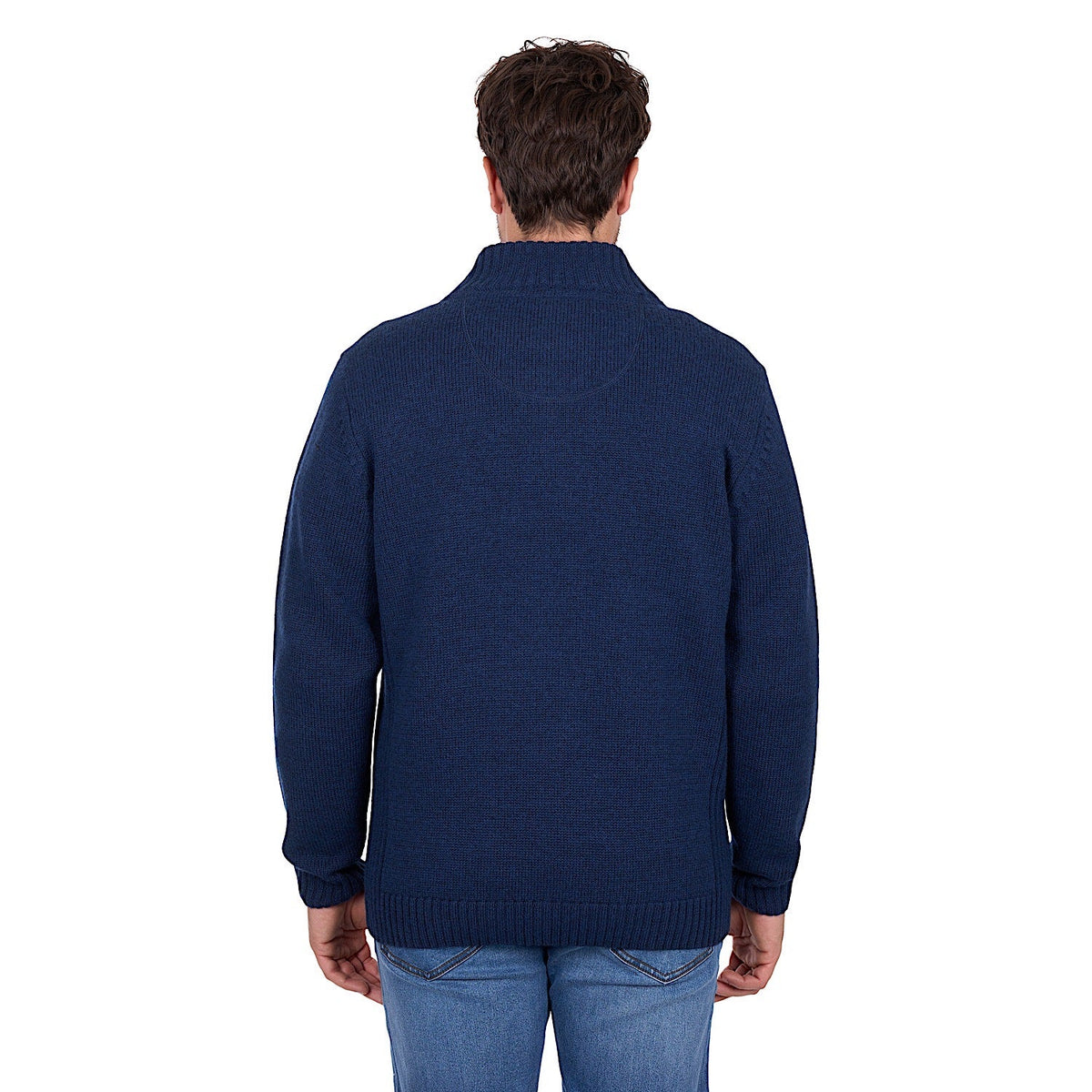 Thomas Cook Men’s Jesse 1/4 Zip Jumper - Blue Marle