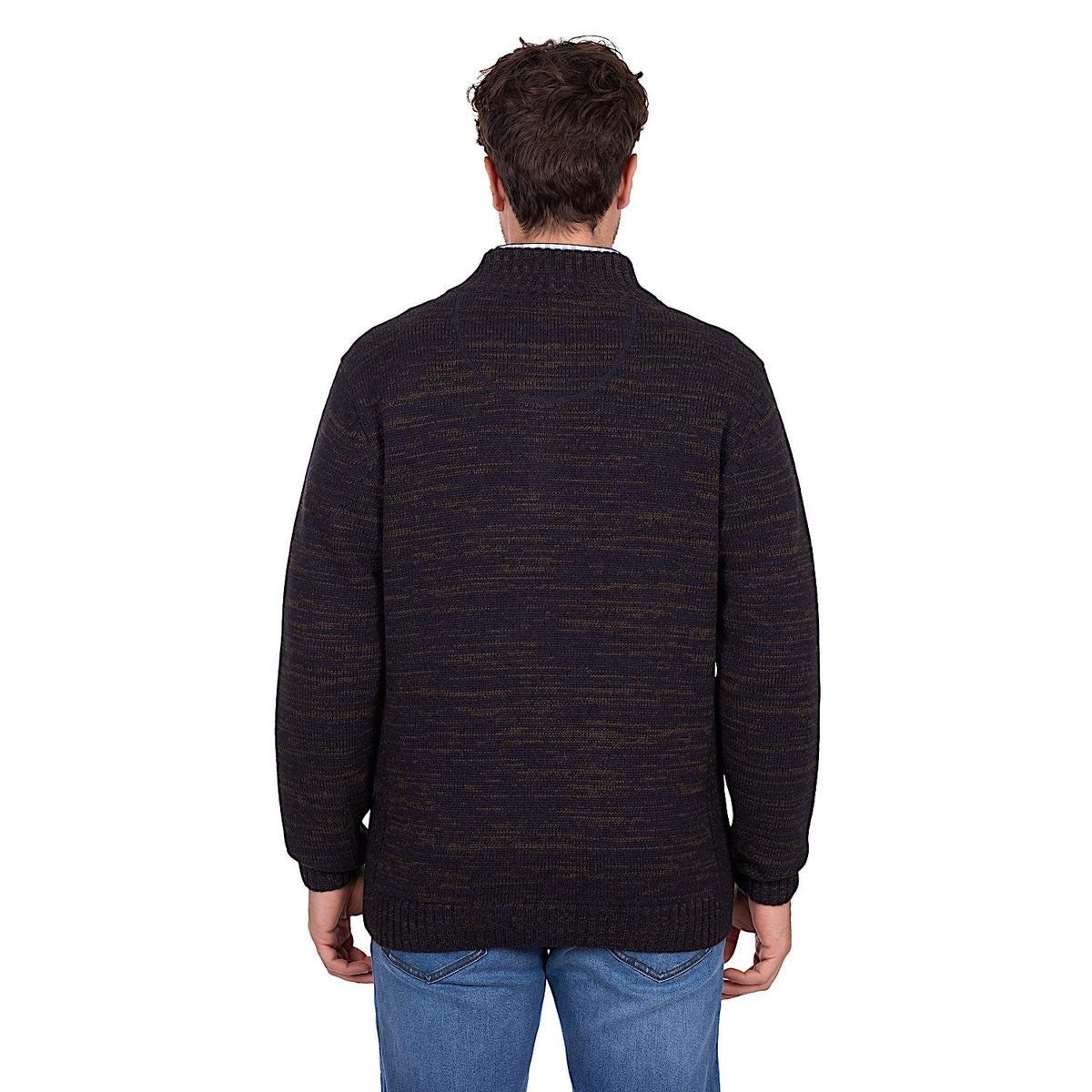 Thomas Cook Men’s Jesse 1/4 Zip Jumper - Chestnut