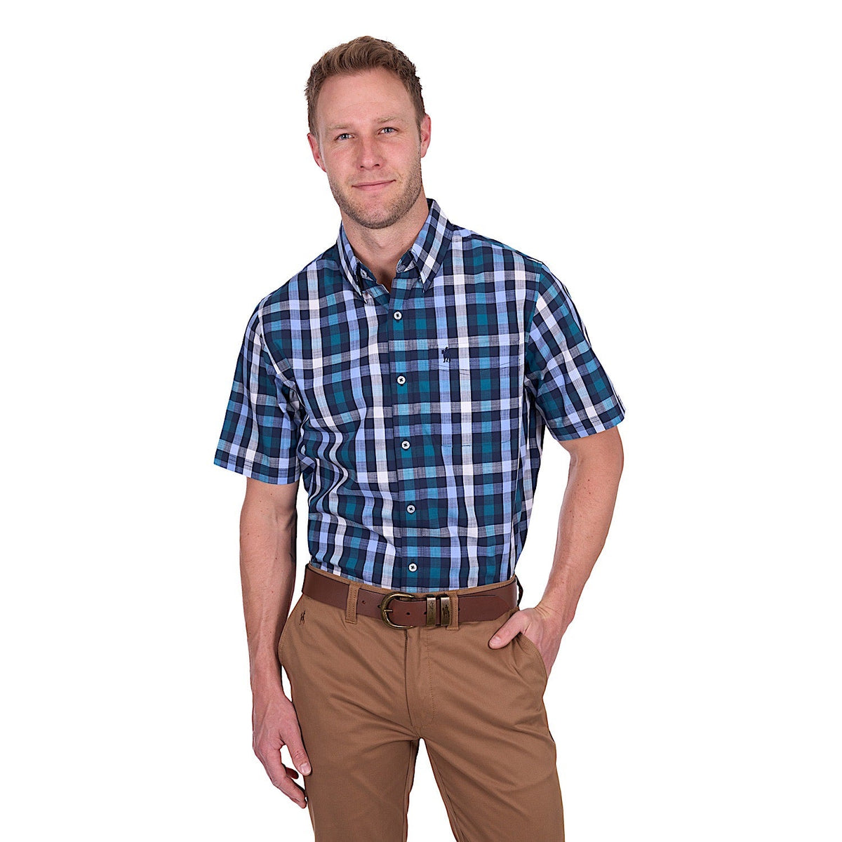 Thomas Cook Men’s John Short Sleeve Shirt - Navy/Blue