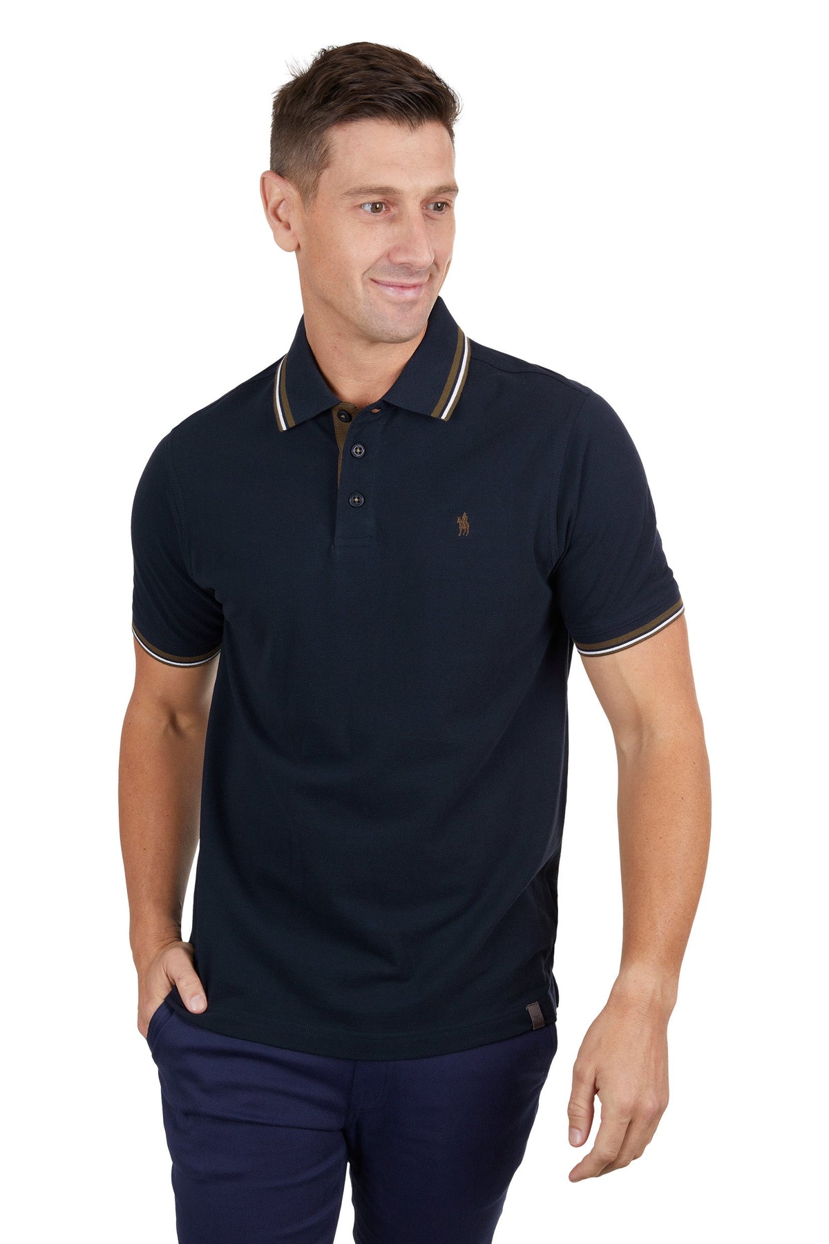 Thomas Cook Men’s Logan Tailored Polo Navy