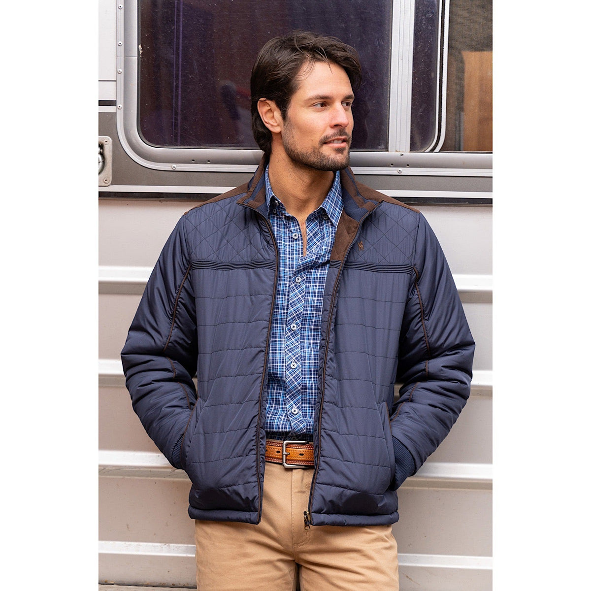 Thomas Cook Men’s Lucknow Reversible Jacket - Navy