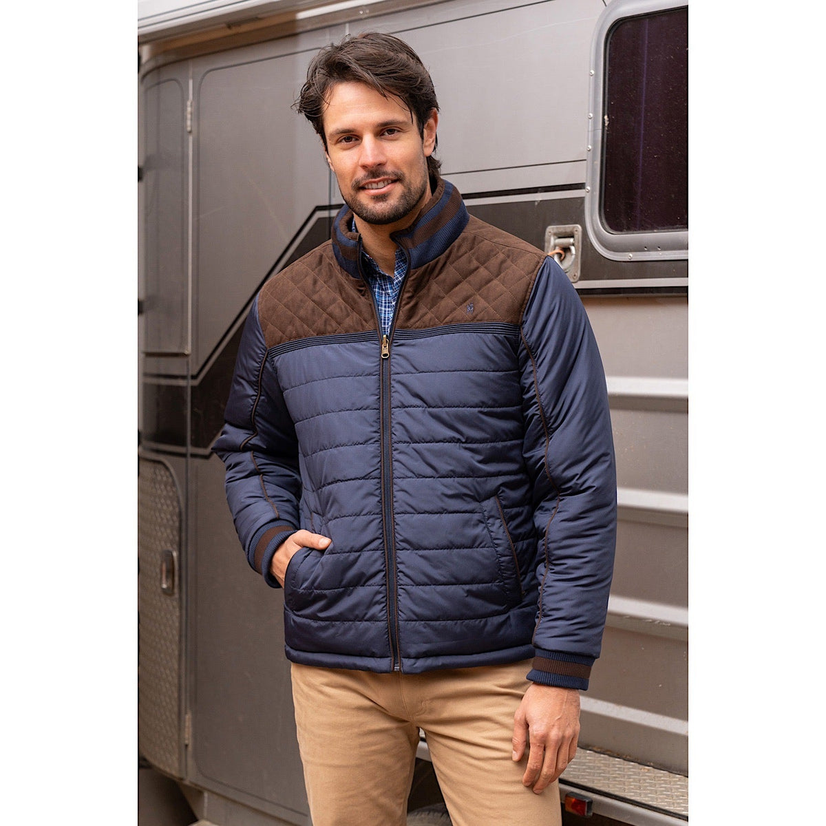 Thomas Cook Men’s Lucknow Reversible Jacket - Navy