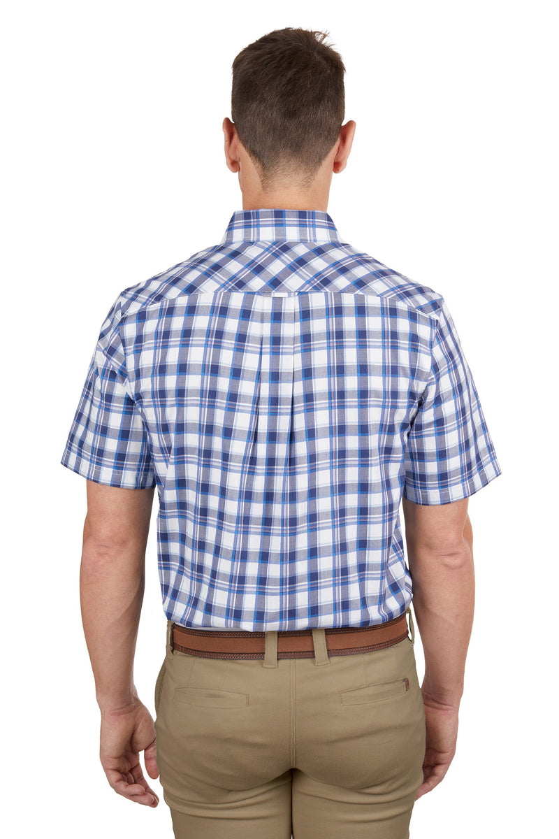Thomas Cook Men’s Luke 2 Pocket Short Sleeve Shirt Navy/Blue