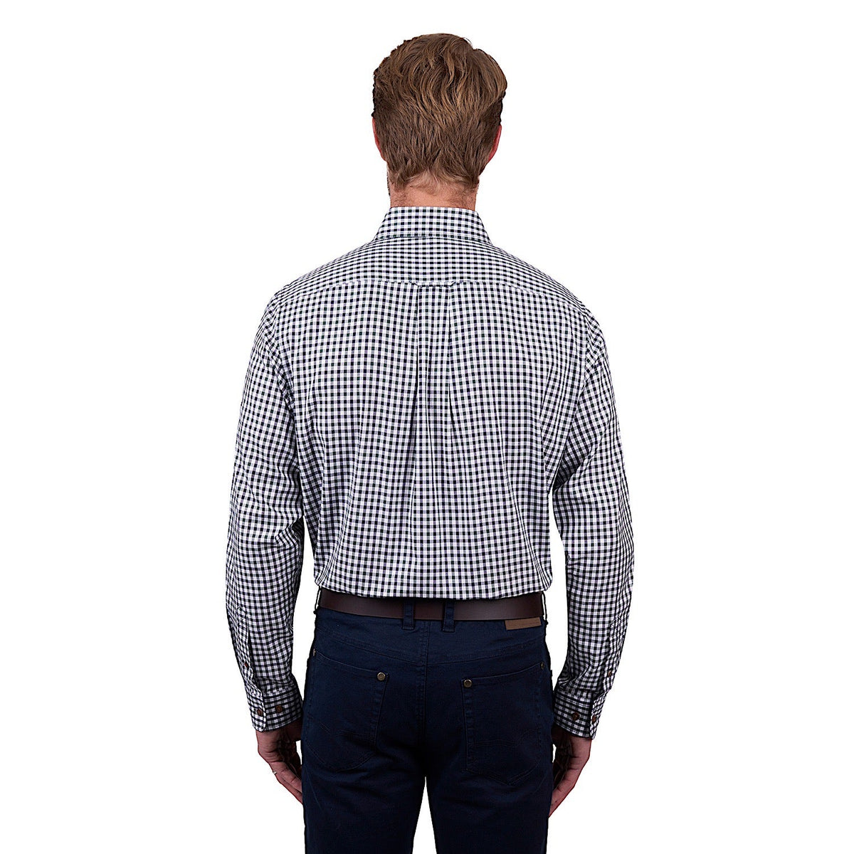 Thomas Cook Men’s Lyle Check 1-Pocket Long Sleeve Shirt - Navy/Green