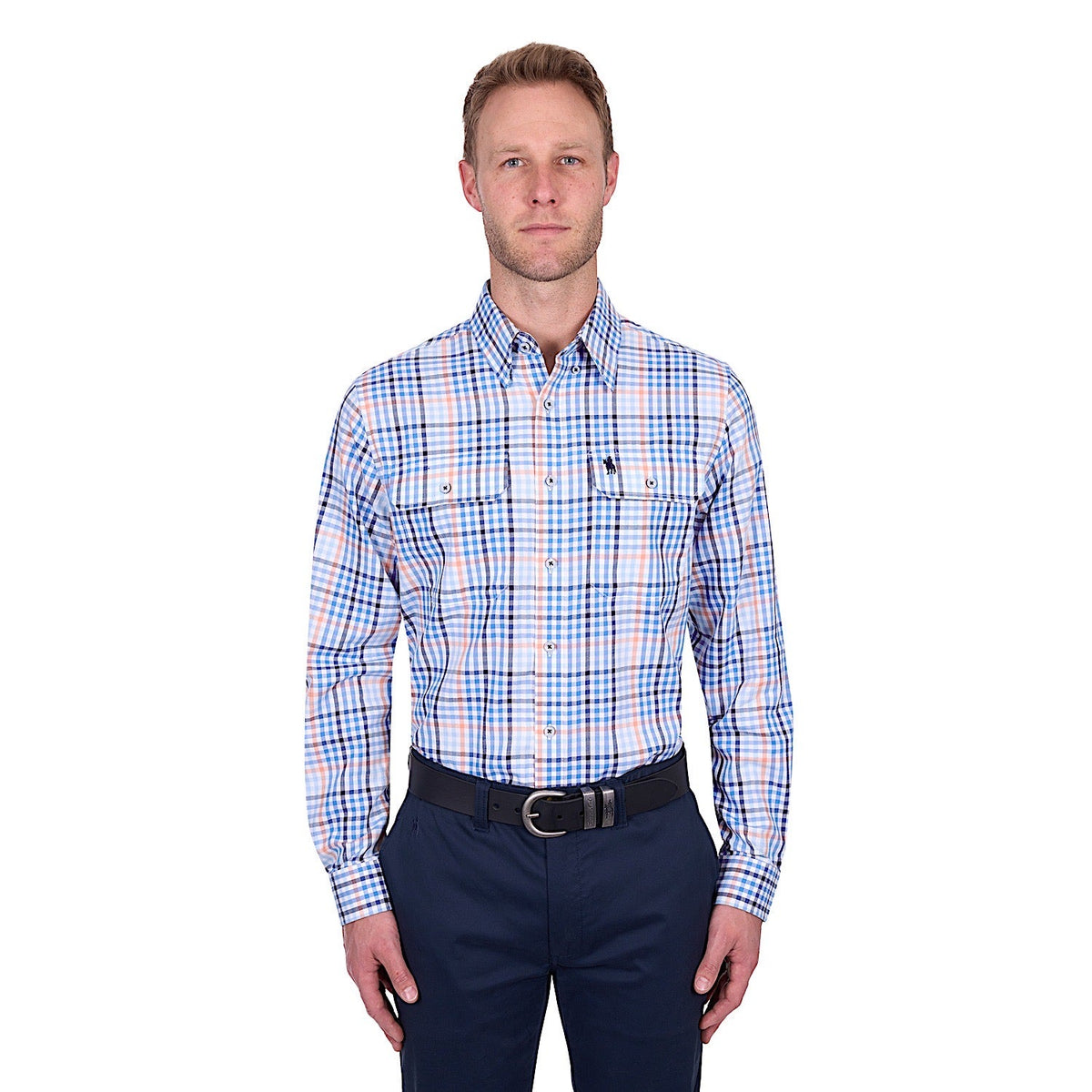 Thomas Cook Men’s Mark Shirt - Navy/Melon