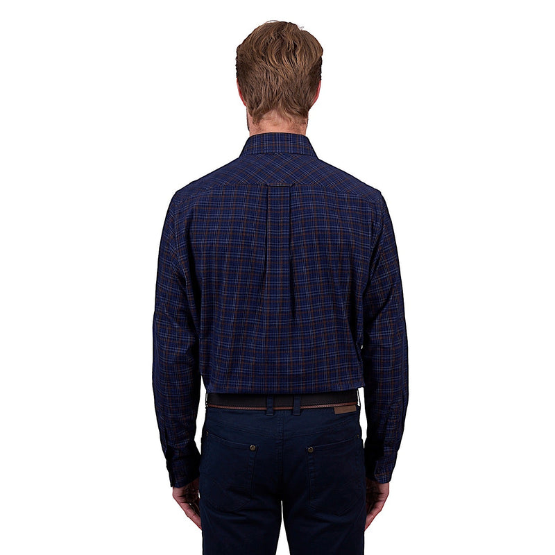 Thomas Cook Men’s Max Thermal Check Shirt - Navy/Tan