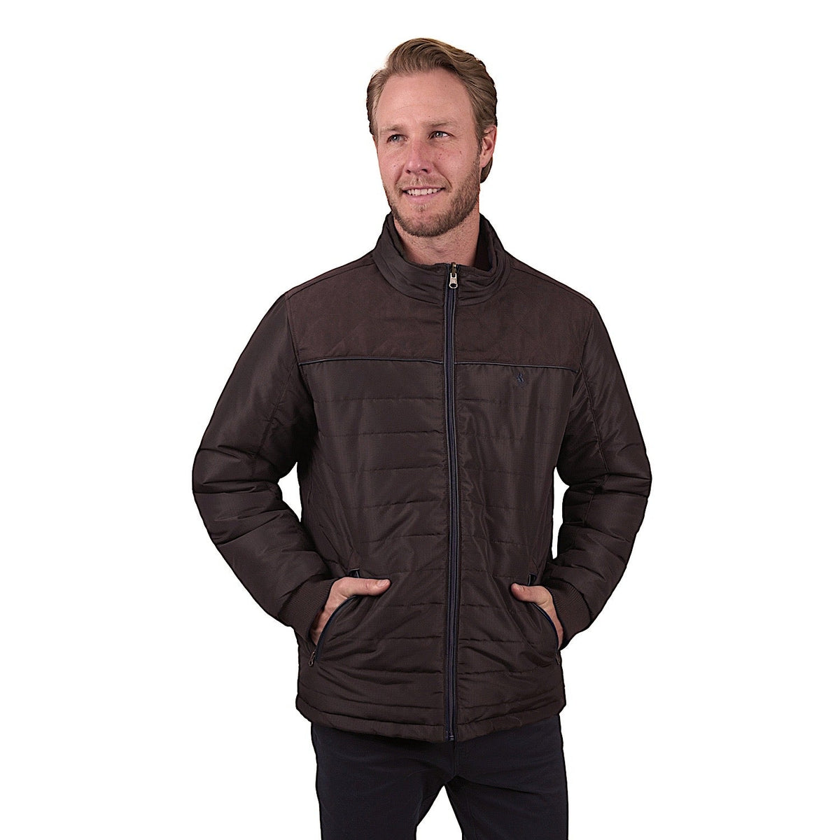 Thomas Cook Men’s Nathan Reversible Jacket - Dark Brown/Navy
