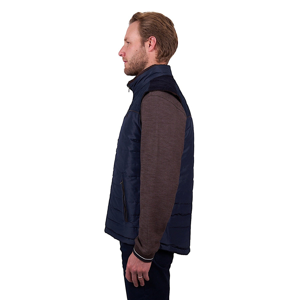 Thomas Cook Men’s Nathan Reversible Vest - Dark Brown/Navy