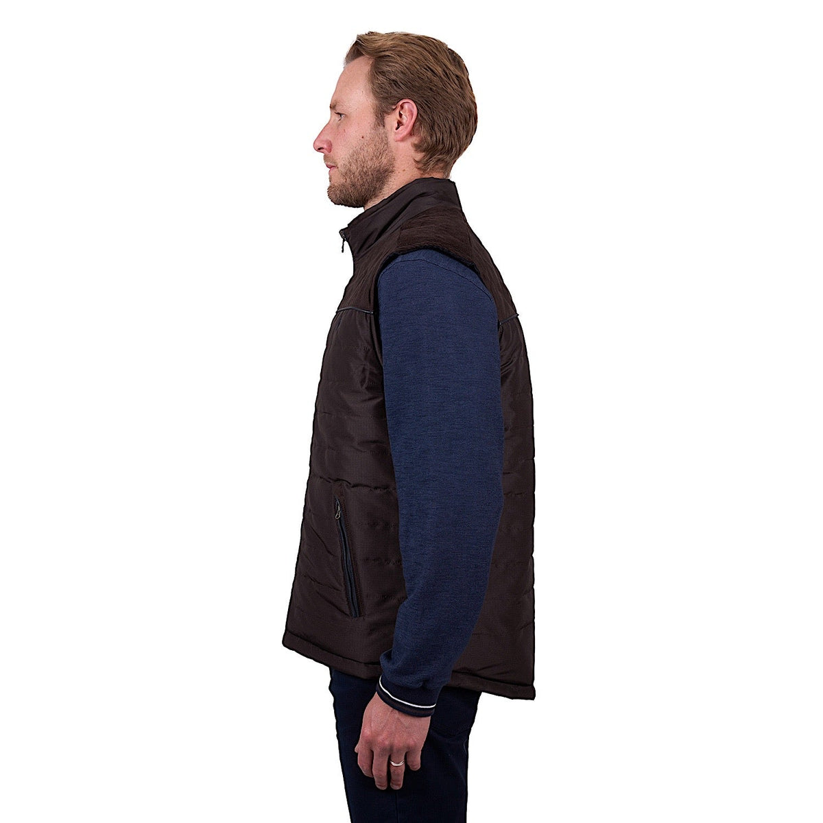 Thomas Cook Men’s Nathan Reversible Vest - Dark Brown/Navy