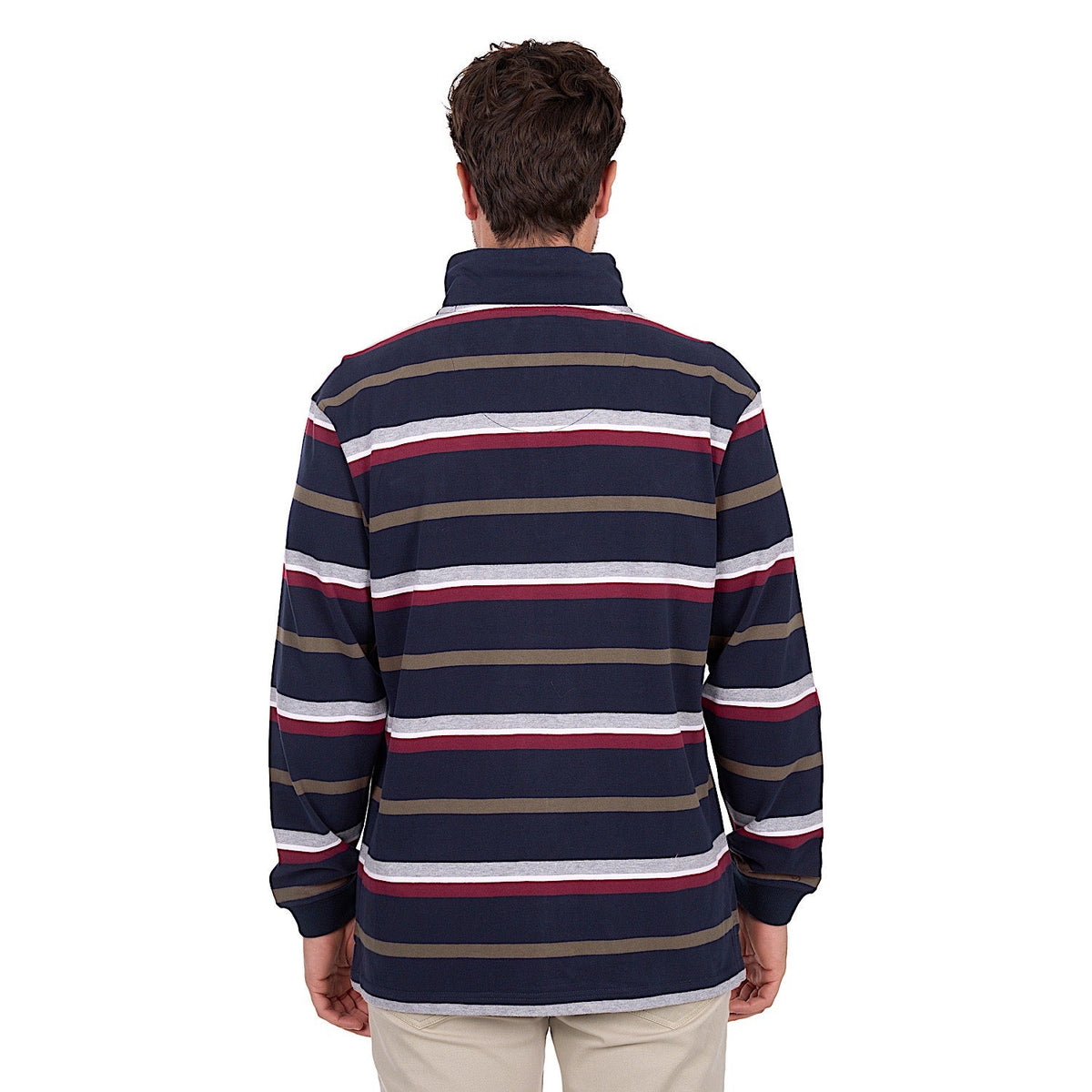 Thomas Cook Men’s Nicholas 1/4 Zip Rugby - Navy / Multi