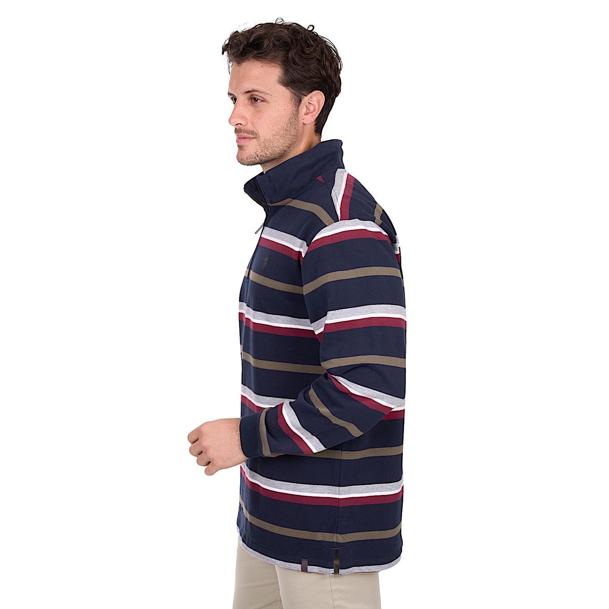 Thomas Cook Men’s Nicholas 1/4 Zip Rugby - Navy / Multi