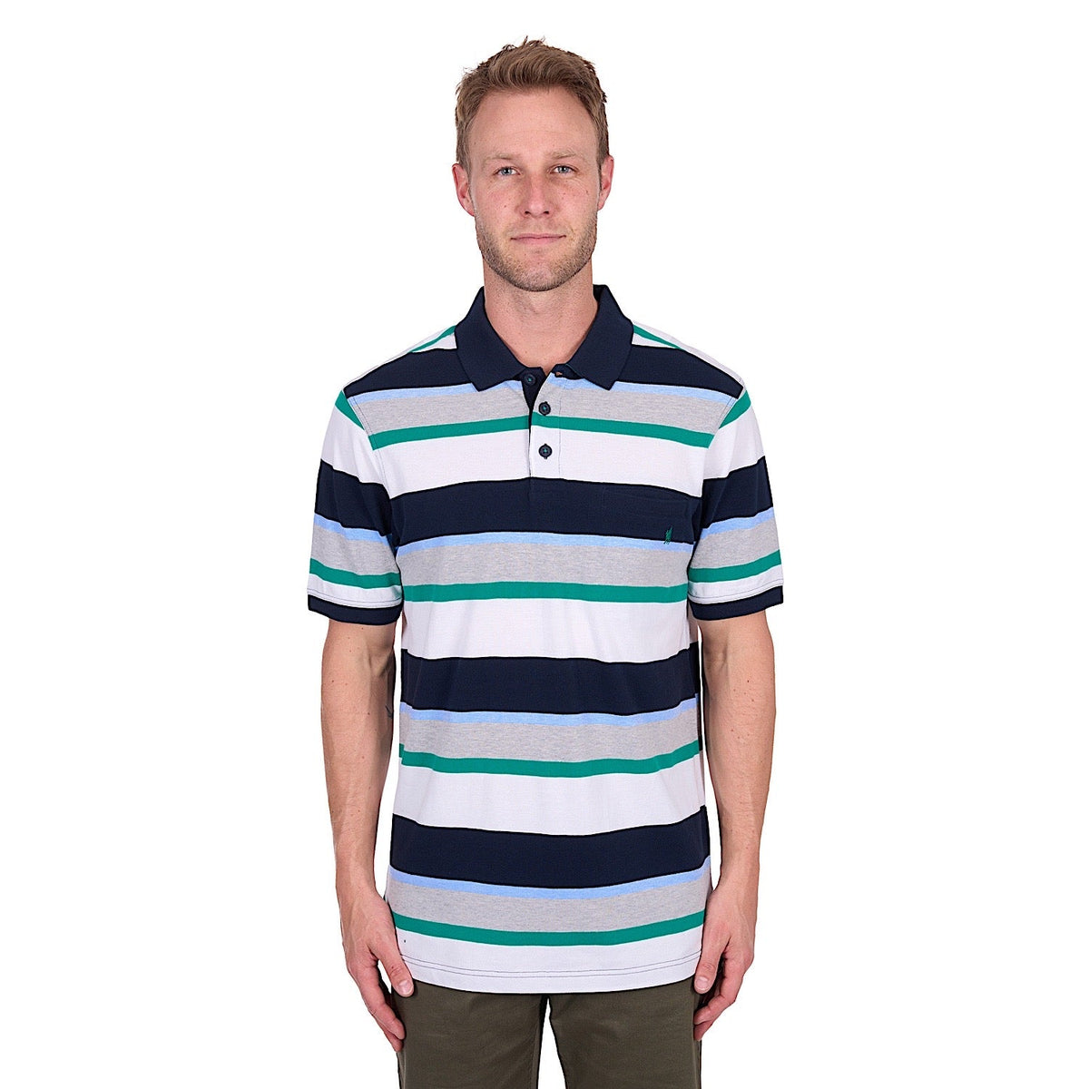 Thomas Cook Men’s Paul Polo - Navy/Grey Marle
