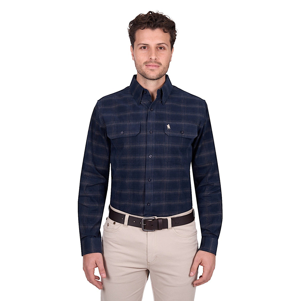 Thomas Cook Men’s Ronald Thermal Shirt - Navy / Tan