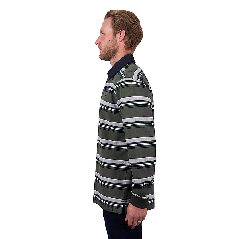 Thomas Cook Men’s Sam Stripe Rugby - Navy/Green