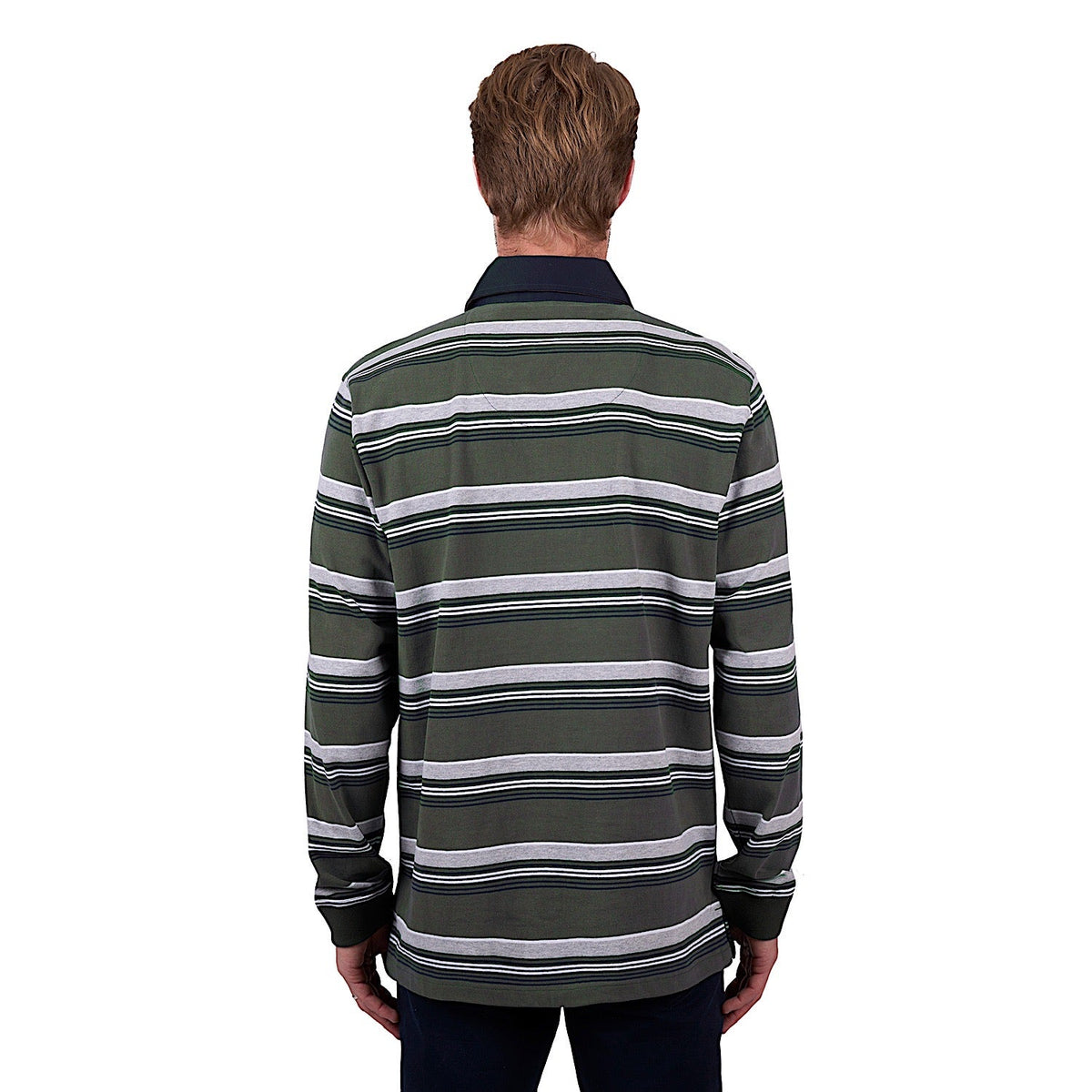 Thomas Cook Men’s Sam Stripe Rugby - Navy/Green