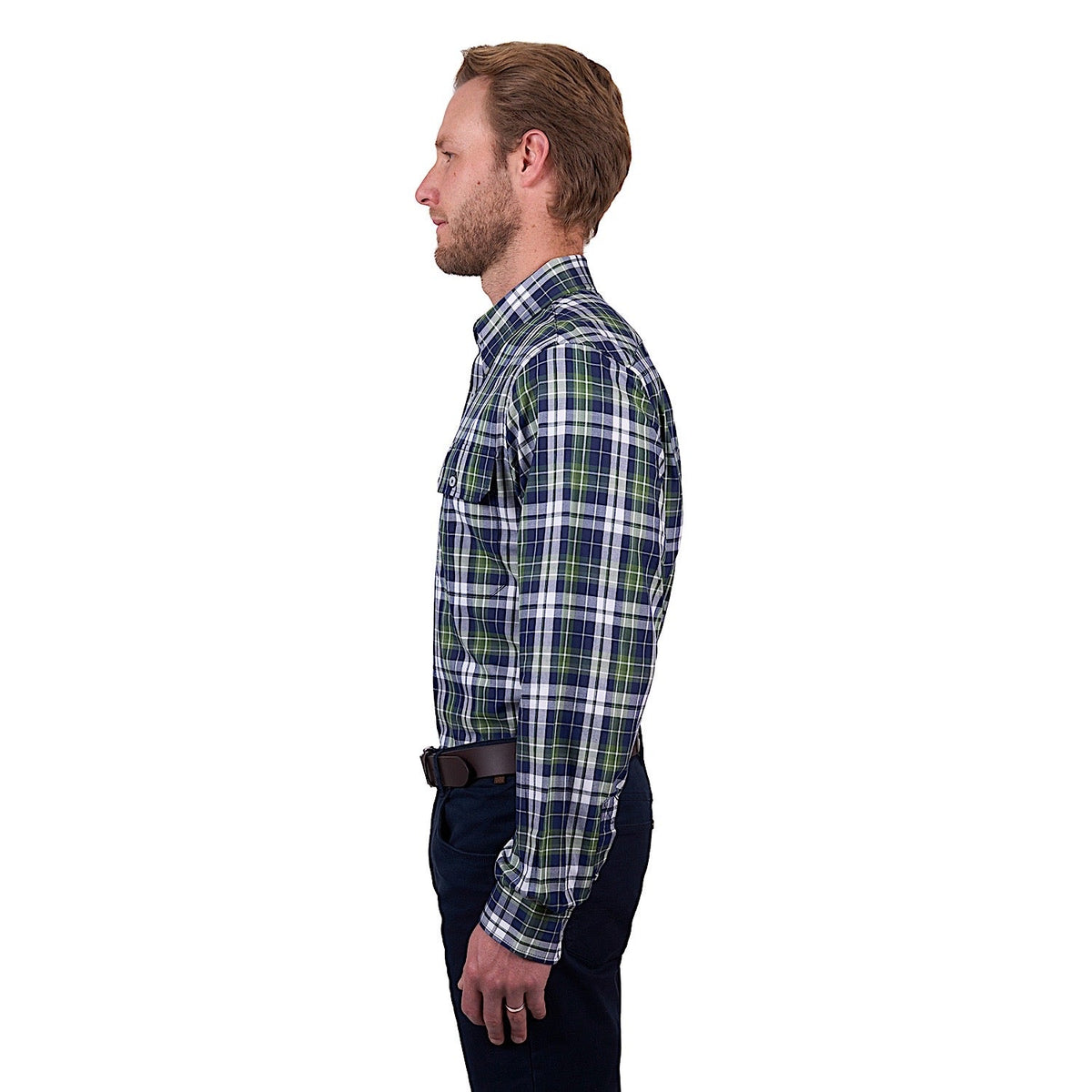 Thomas Cook Men’s Shane Check Shirt - Navy/Green