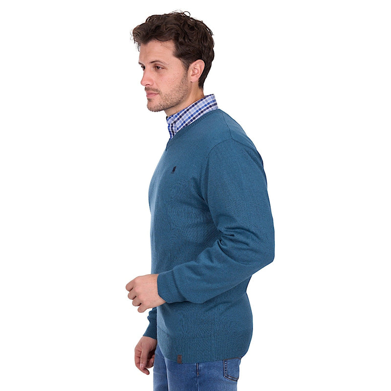Thomas Cook Men’s Shane V Neck Jumper - Petrol