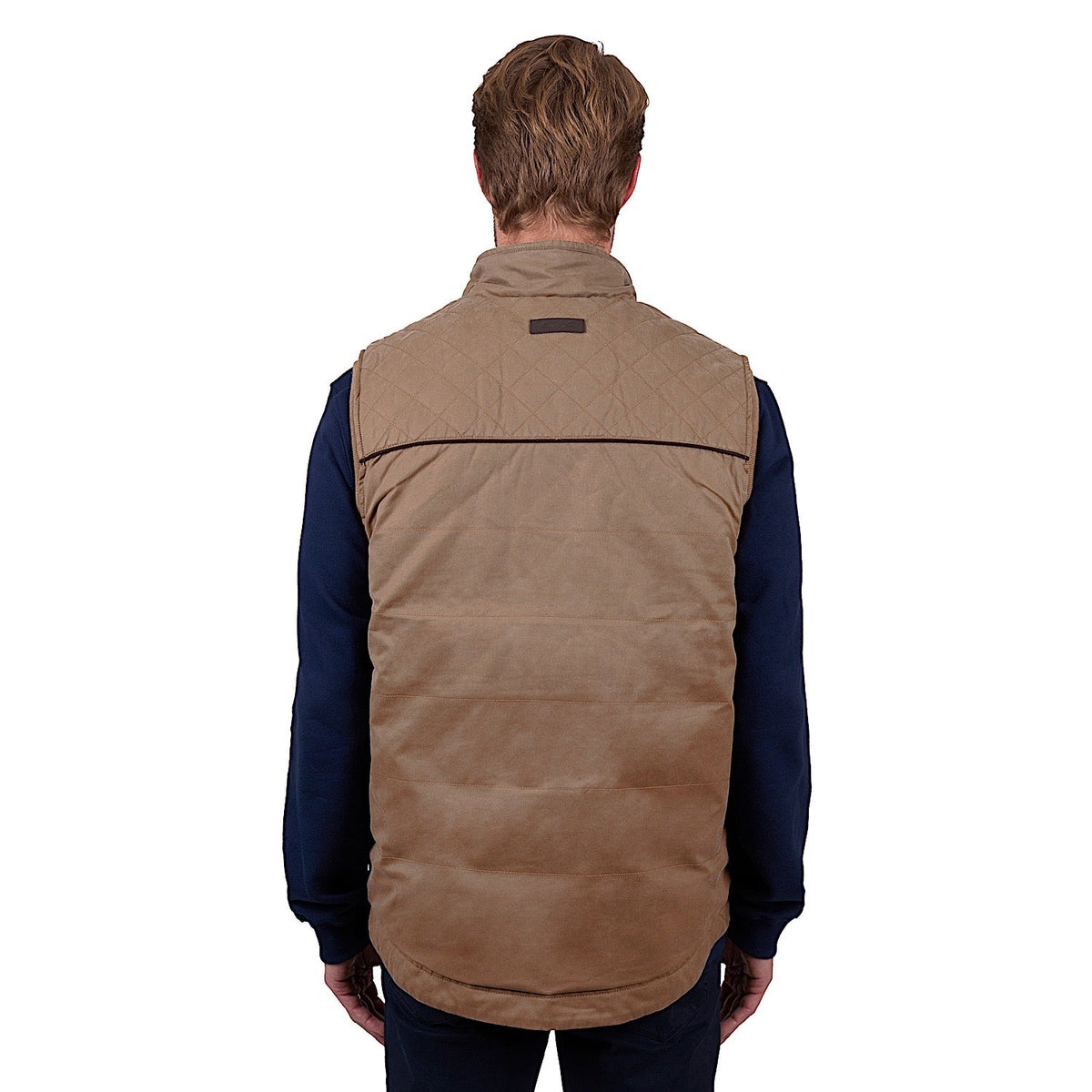 Thomas Cook Men’s Stan Faux Oilskin Vest - Camel